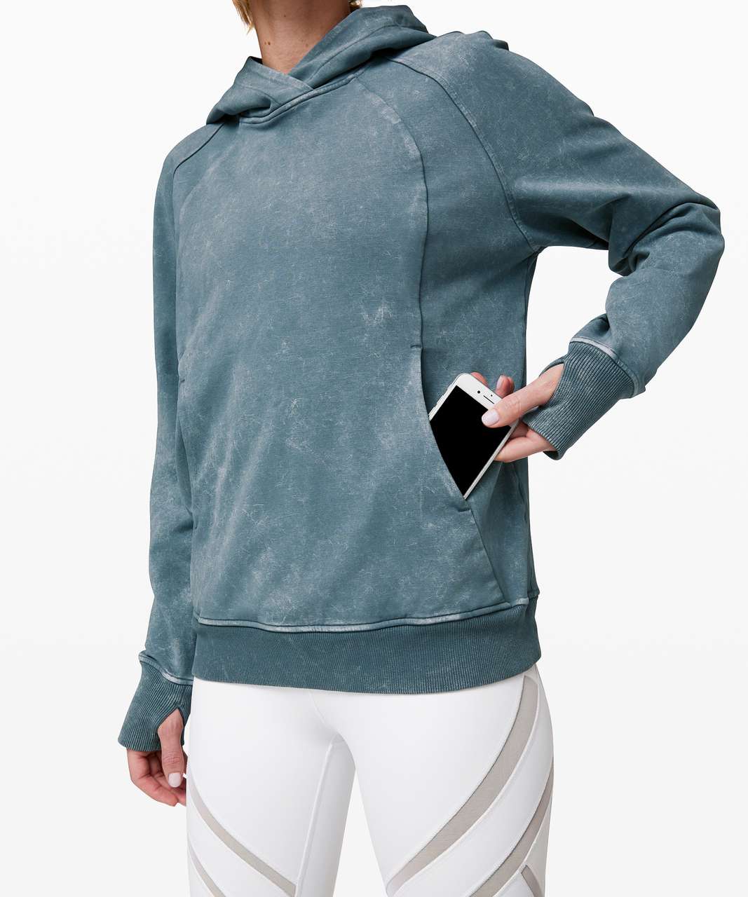 Lululemon Scuba Pullover Hoodie Sweatshirt Washed Tidewater Teal Green Size  4 - $41 (65% Off Retail) - From Kristin