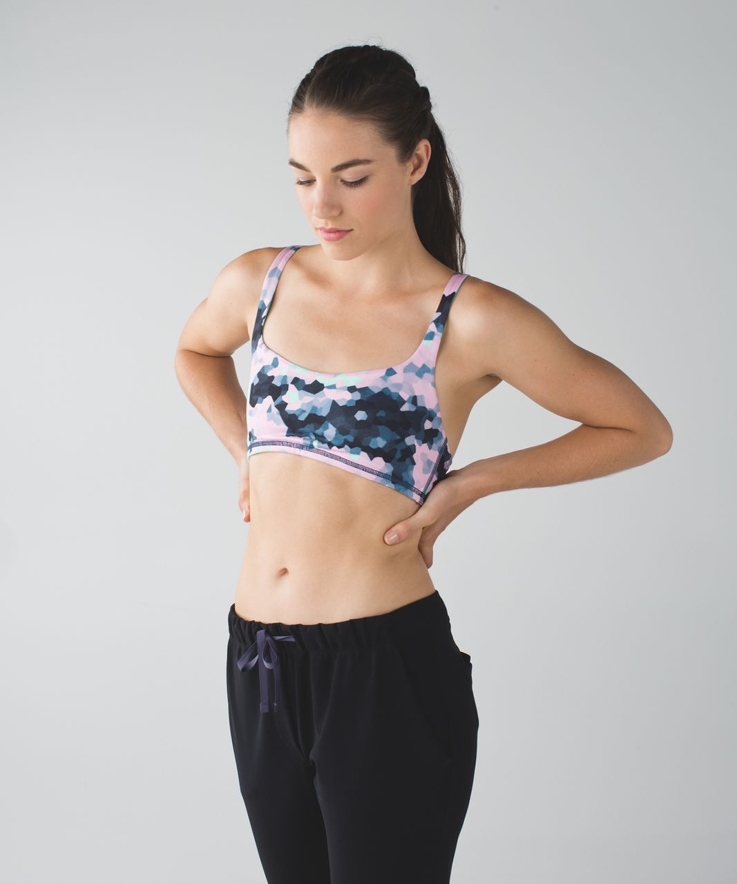 Lululemon Free To Be Bra - Clouded Dreams Multi / White