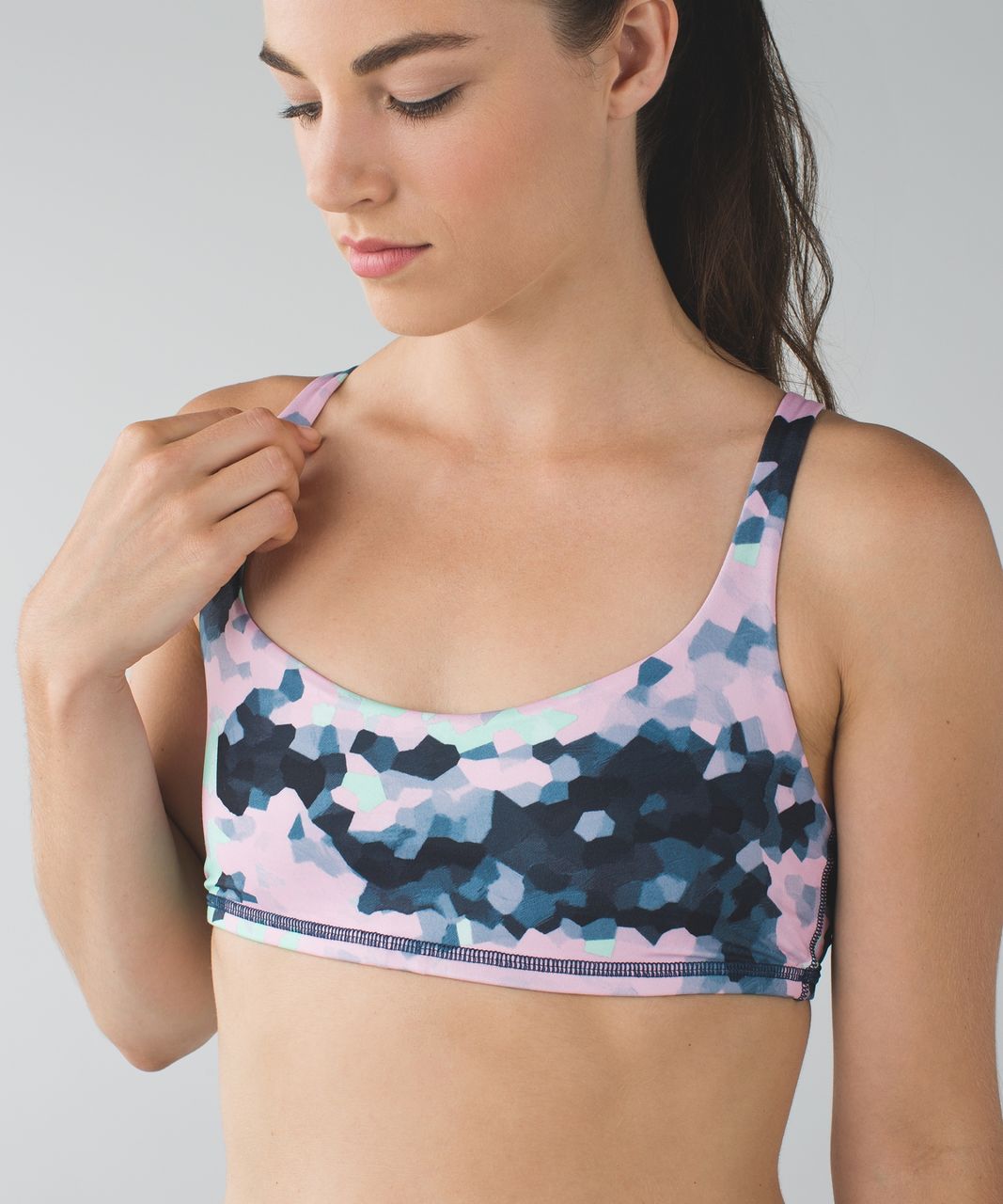 Lululemon Free To Be Bra - Clouded Dreams Multi / White