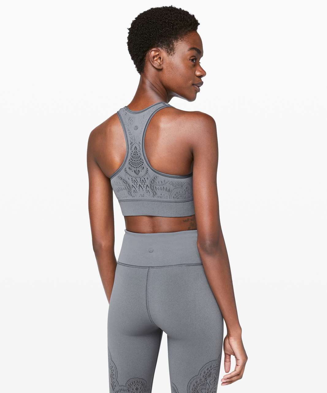 Lululemon Reveal Bra *Zen Expression - Solar Grey