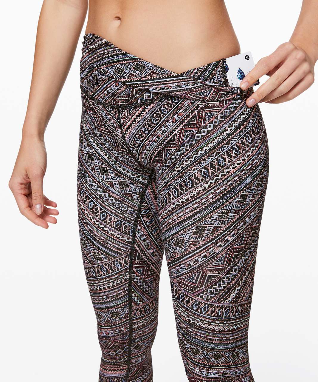 Lululemon Wunder Under Hi-Rise Tight (Full-On Luxtreme 28) - Soundwave  White Black - lulu fanatics