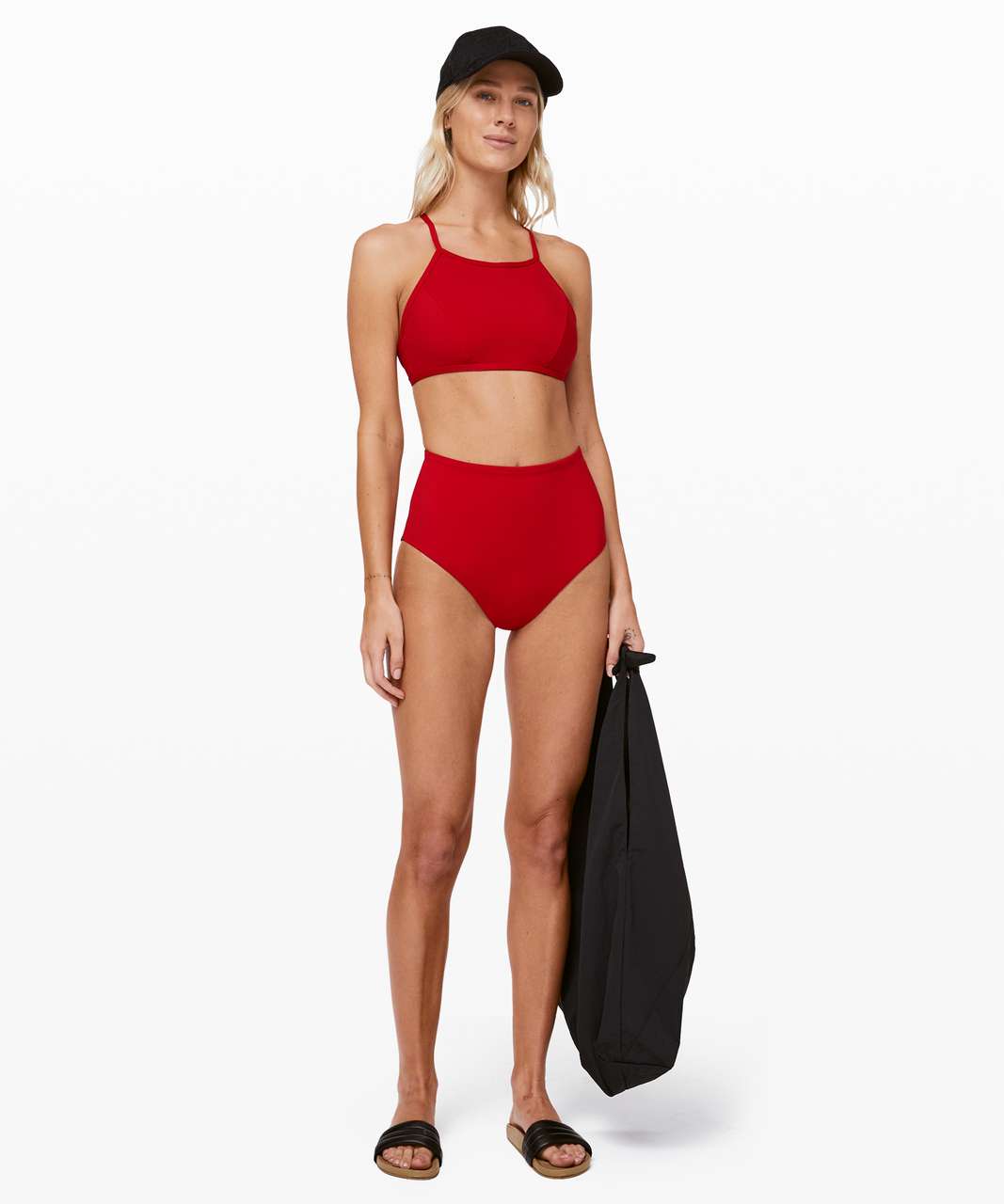 Lululemon See The Sea Swim Top - Dark Red