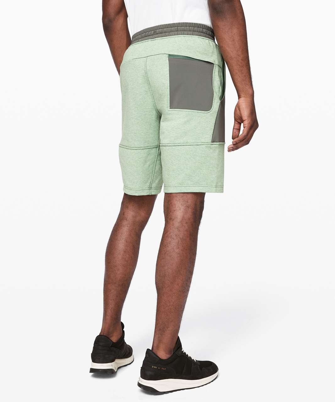 Lululemon City Commute Short *True Heather 9" - Heathered Green Haze / Grey Sage