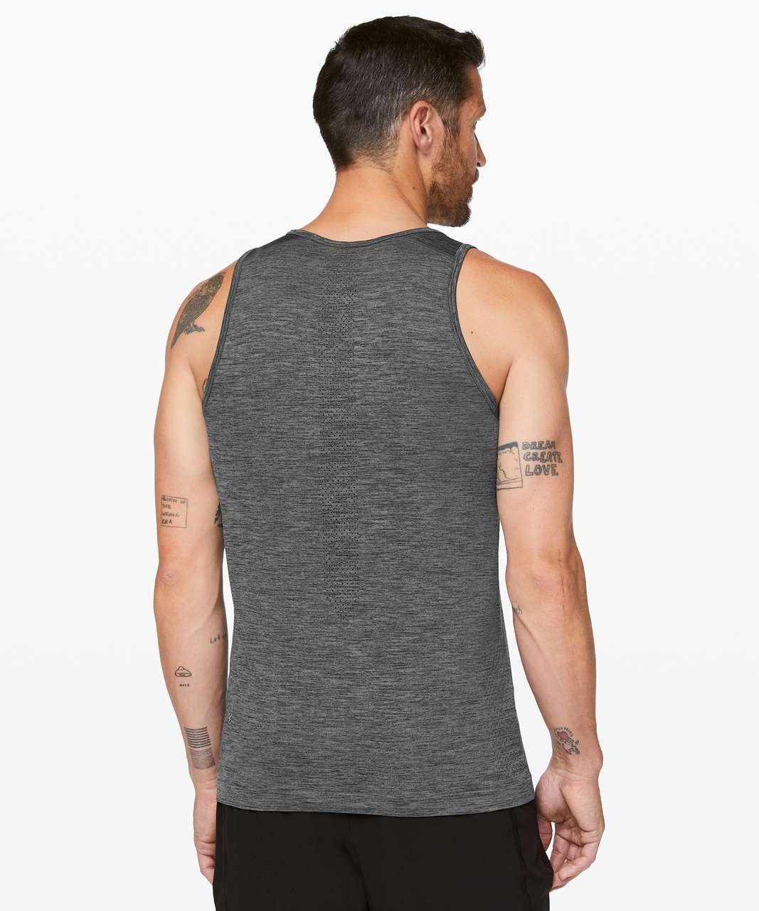 Lululemon Metal Vent Breathe Tank - Black / Anchor