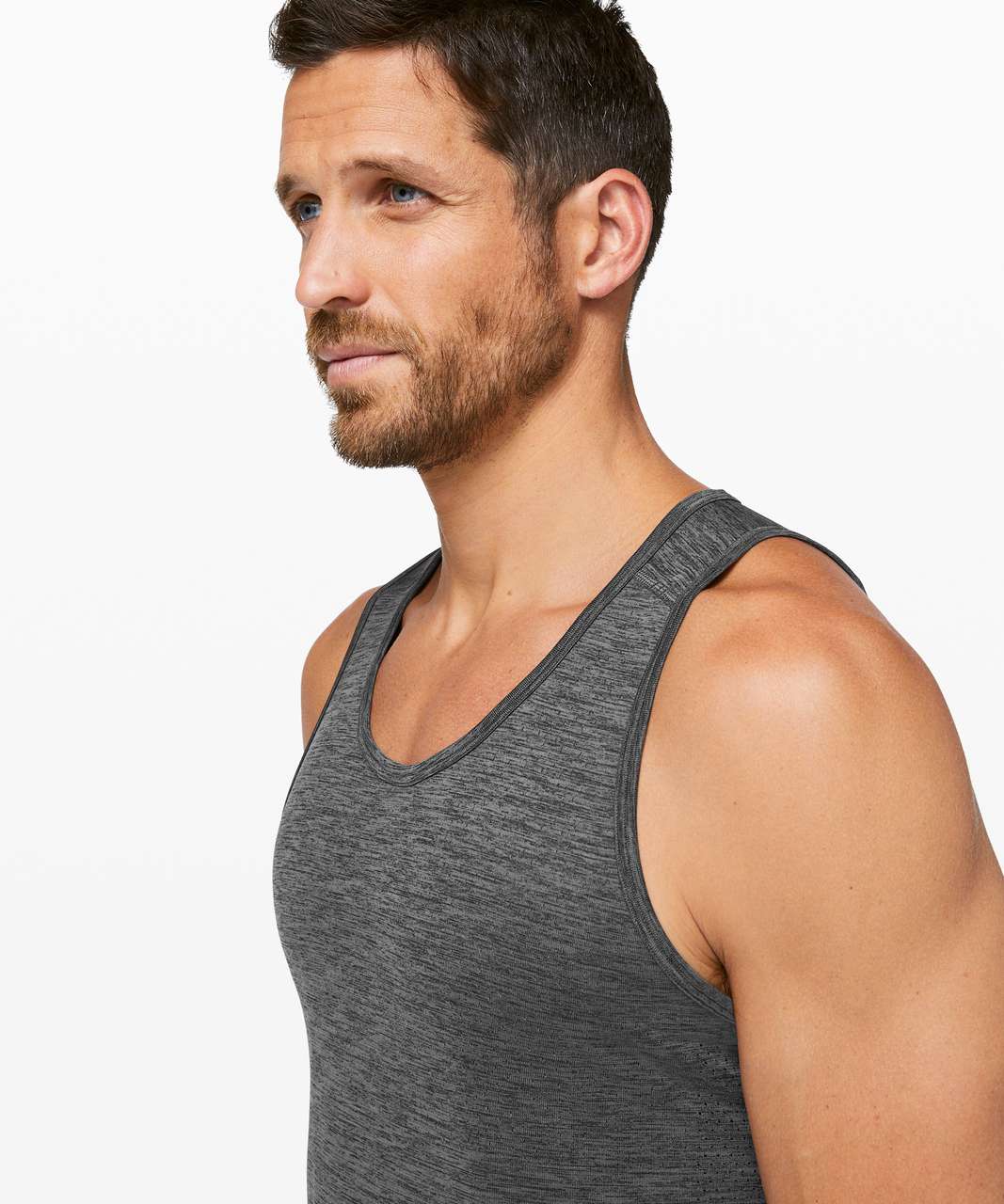 Lululemon Metal Vent Breathe Tank - Black / Anchor