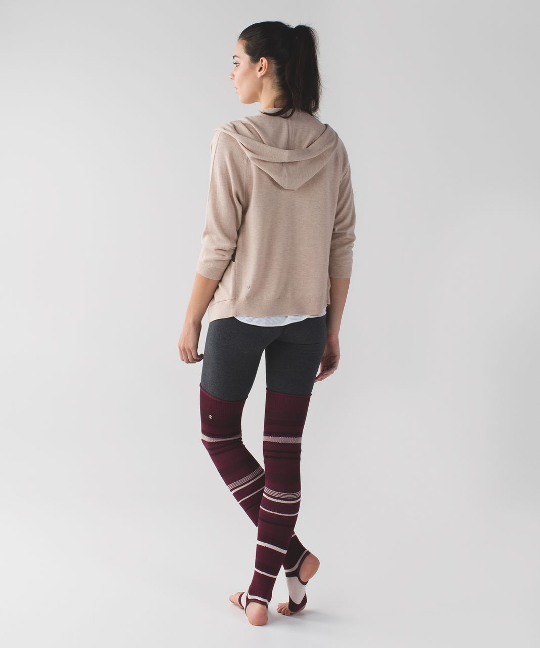 Lululemon Lengthen Your Practice Leg Warmer - Wine Berry / Bordeaux Drama / Butter Pink