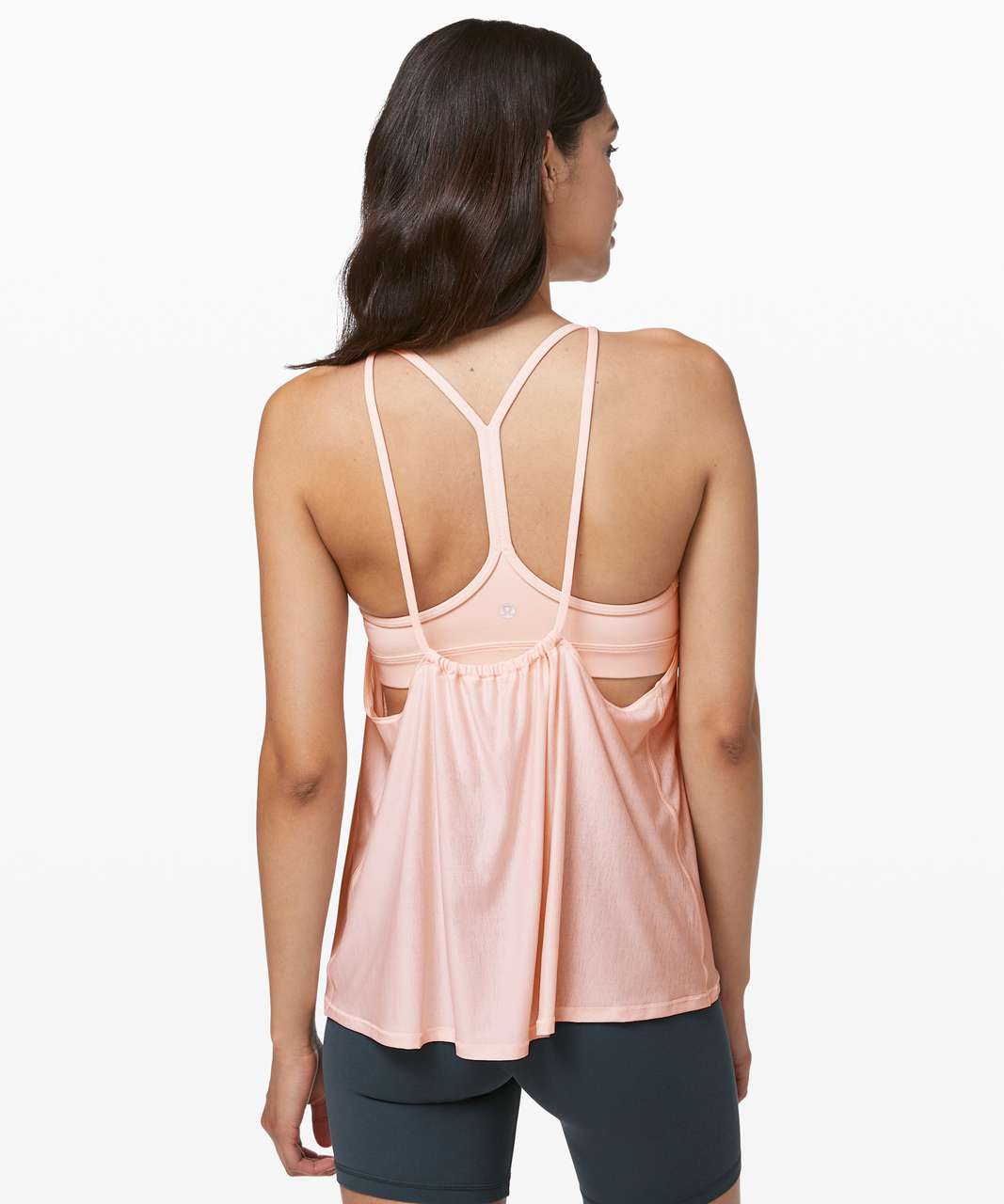 Lululemon Flow Y 2-in-1 Tank - Butter Pink / Butter Pink