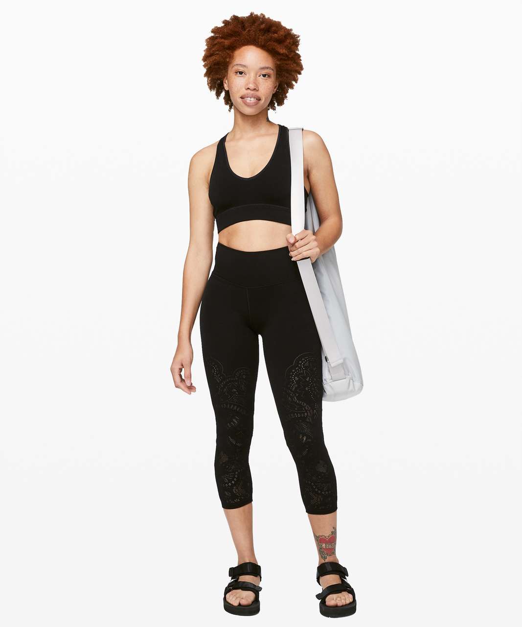 Lululemon Reveal Crop (15) - Black - lulu fanatics