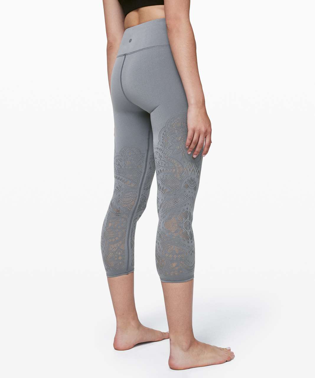 Lululemon Reveal Crop *Zen Expression - Solar Grey