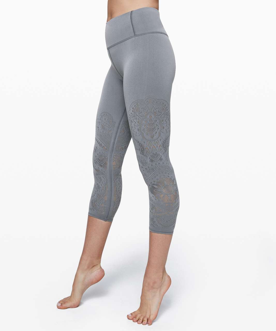 Lululemon Reveal Tight *Zen Expression - Solar Grey - lulu fanatics