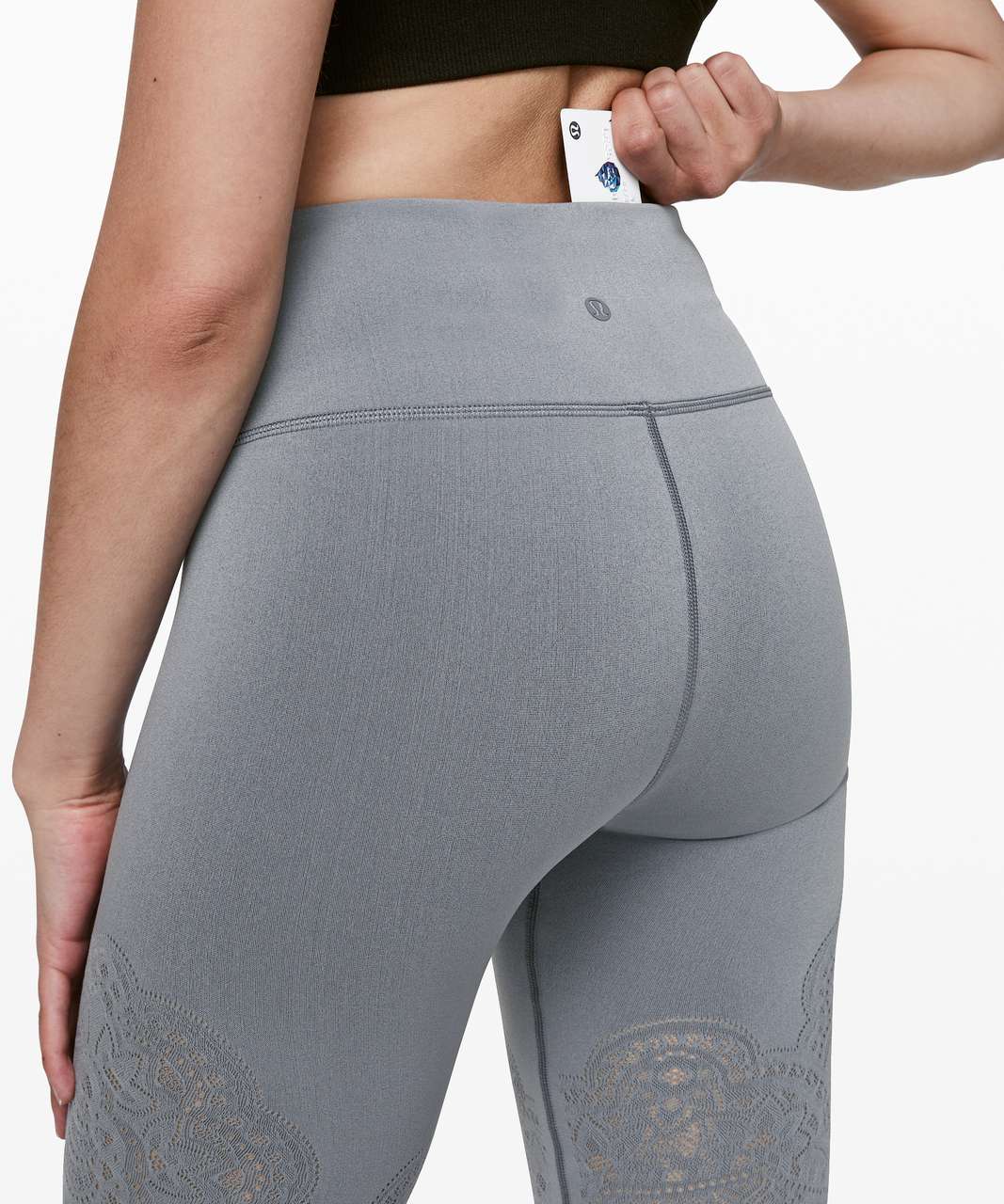 Lululemon Reveal Crop (15) - Black - lulu fanatics