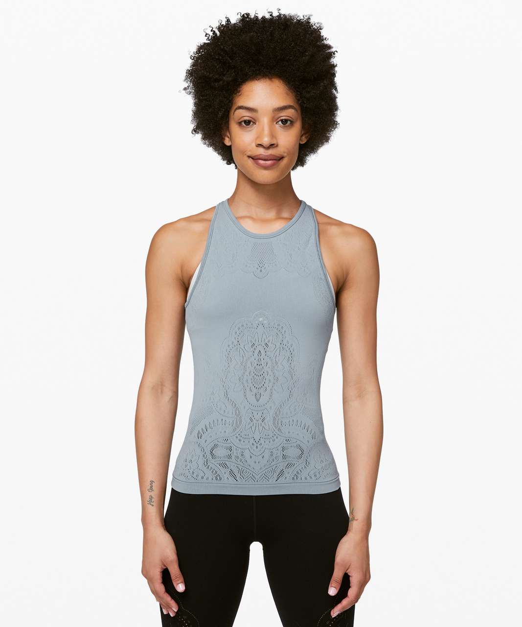 Lululemon Reveal Tank *Zen Expression - Chambray