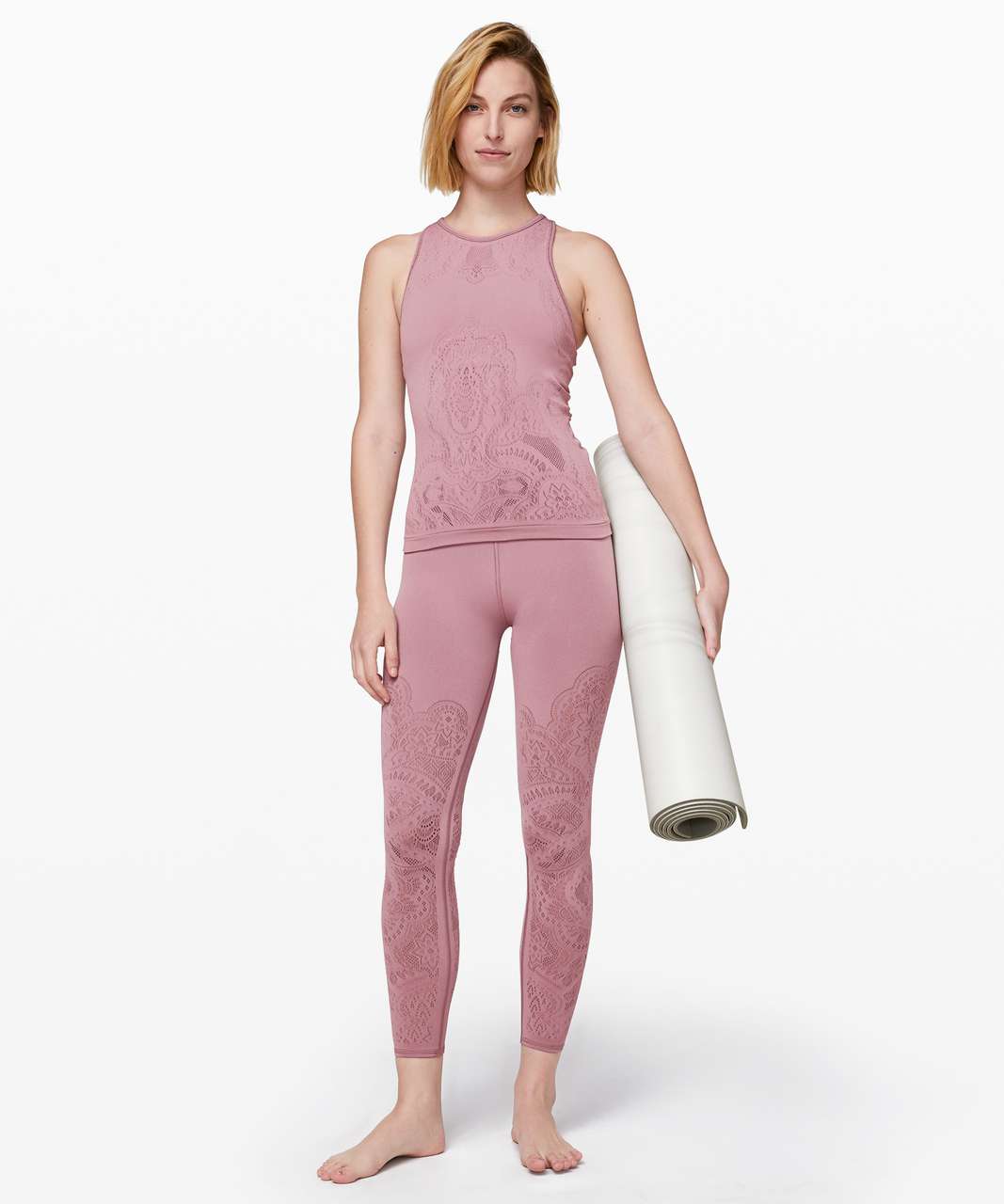 Lululemon Reveal Tank *Zen Expression - Vintage Mauve