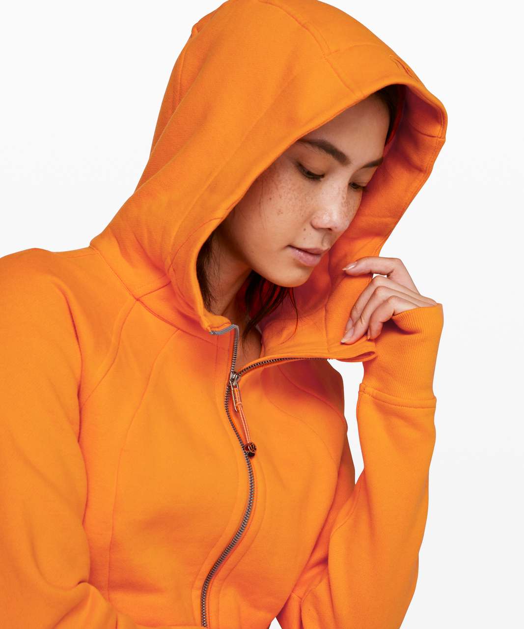 Lululemon Scuba Hoodie *light Cotton Fleece In Orange