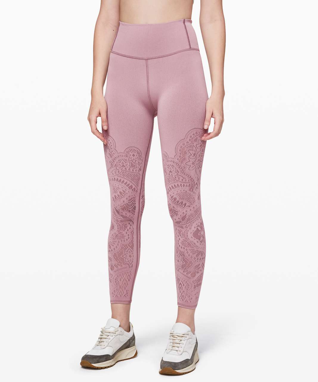 Lululemon Reveal Tight *Zen Expression - Vintage Mauve