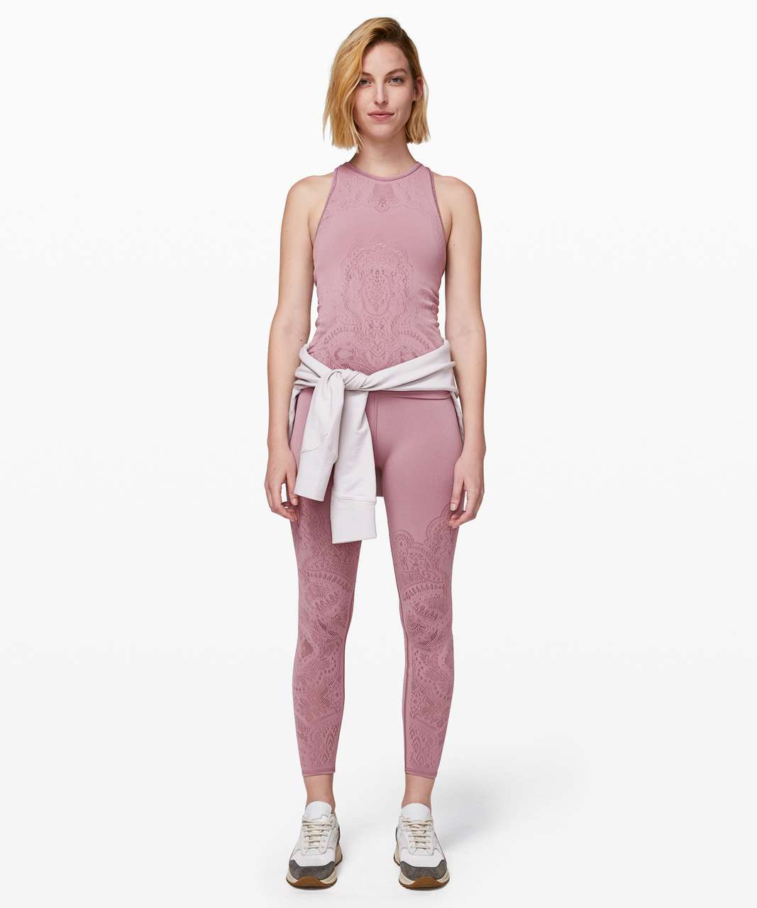 Lululemon Reveal Tight *Zen Expression - Vintage Mauve