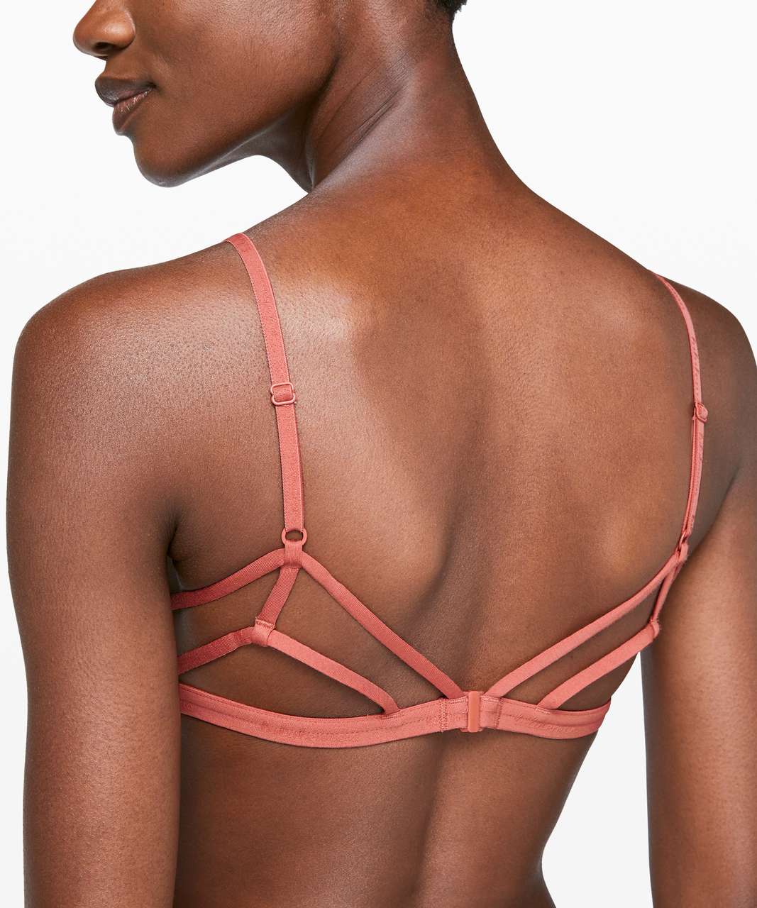 Lululemon Bra Size XS Womens Pink Simply Strappy Bralette Surplice Back  Clasp