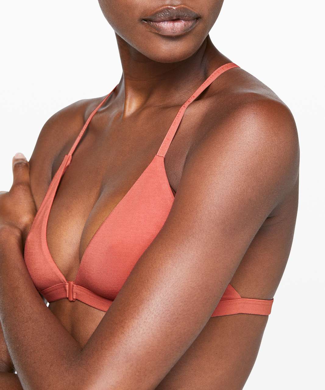 Lululemon Simply There Triangle Bralette - Rustic Coral - lulu fanatics