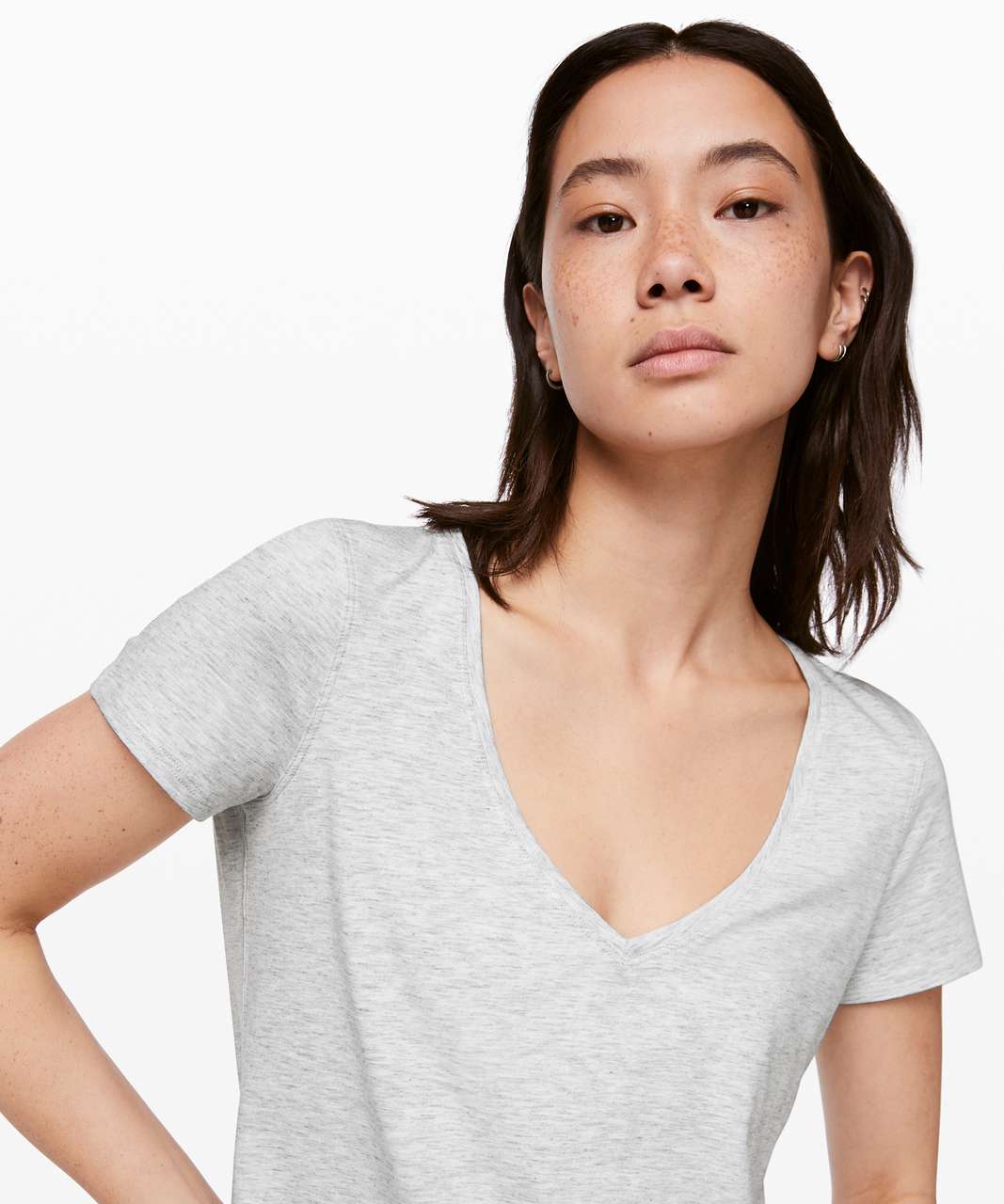 Lululemon Love Tee V - Heathered Core Ultra Light Grey