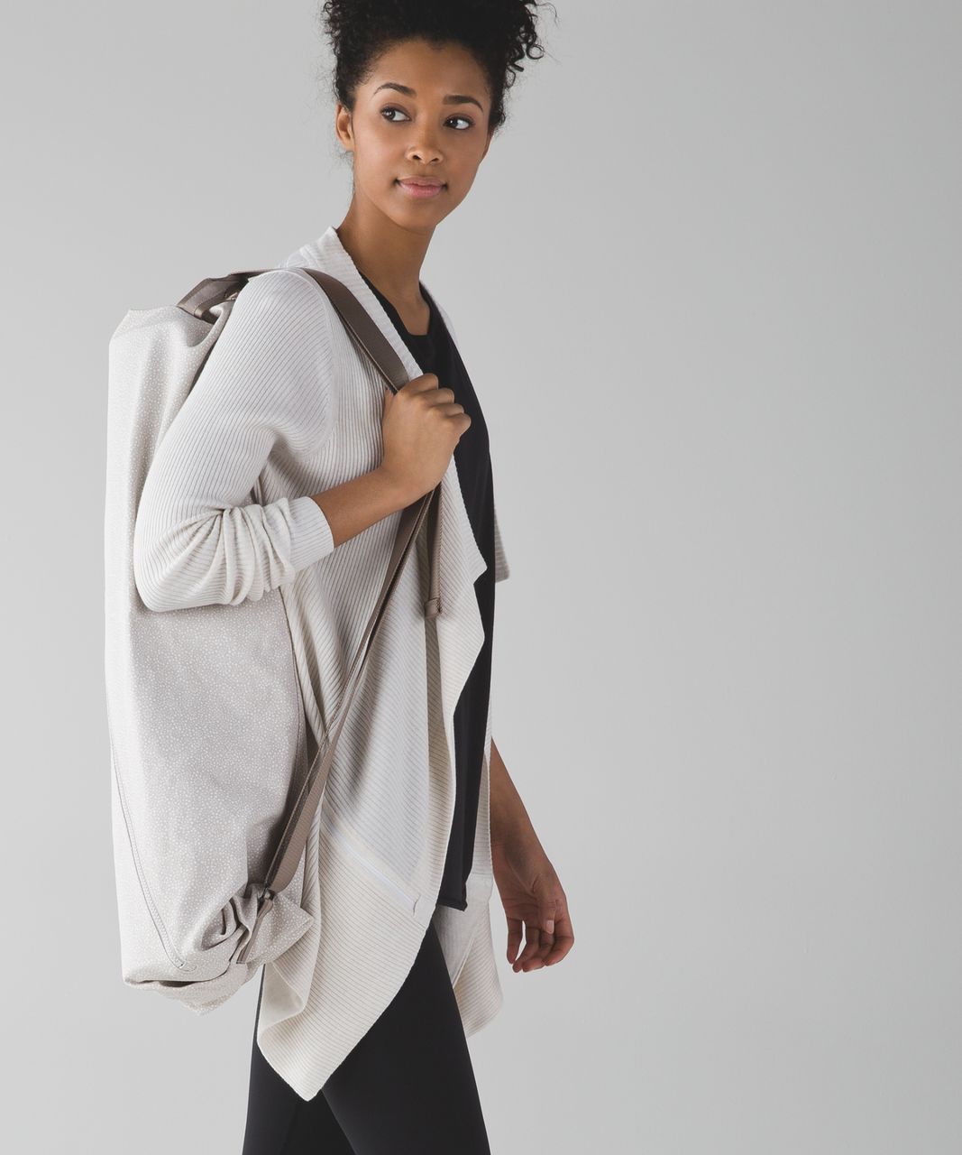 Lululemon The Yoga Bag - Freckle Flower Dune White