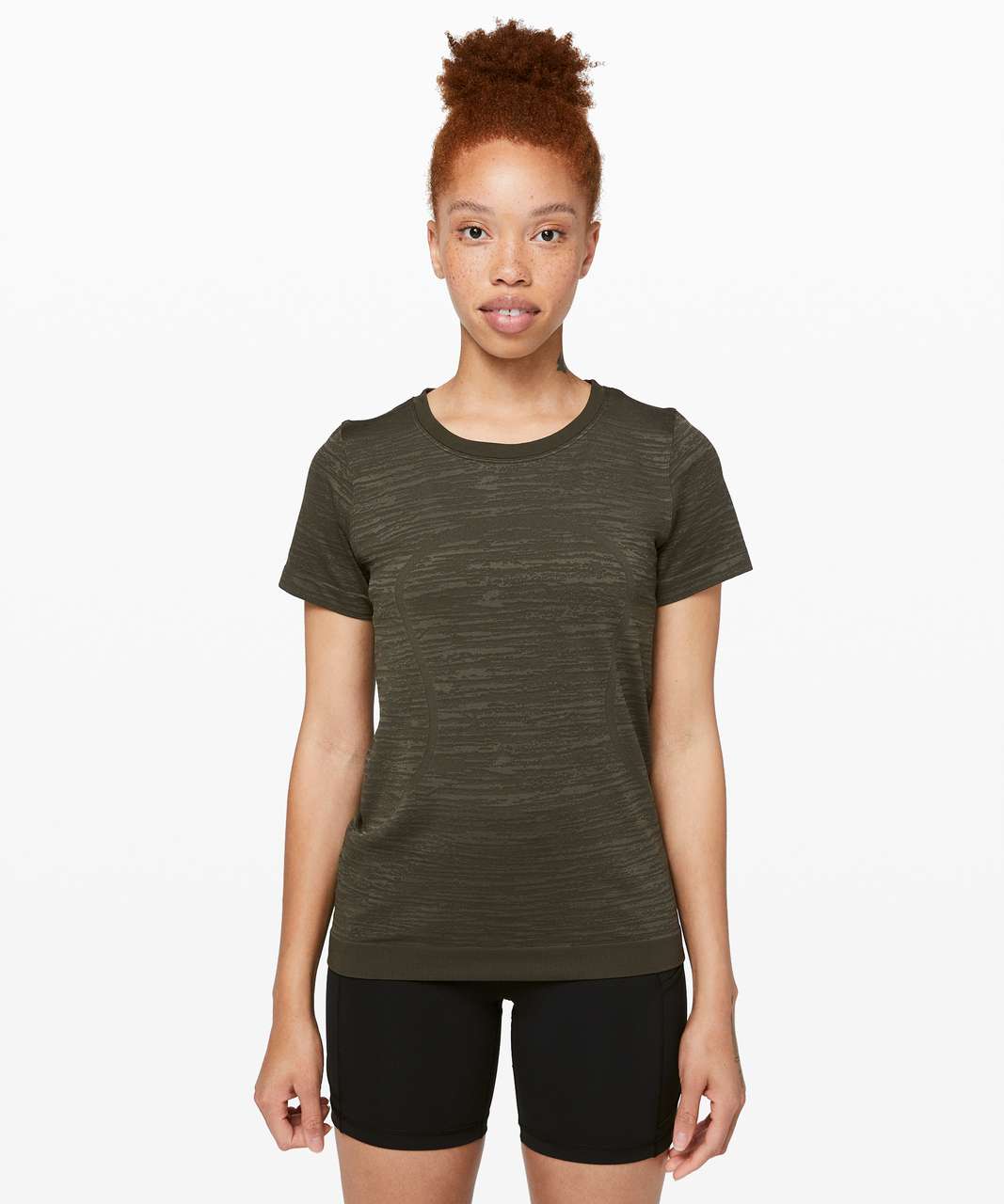 Lululemon Swiftly Breathe Short Sleeve - Black / Black - lulu fanatics