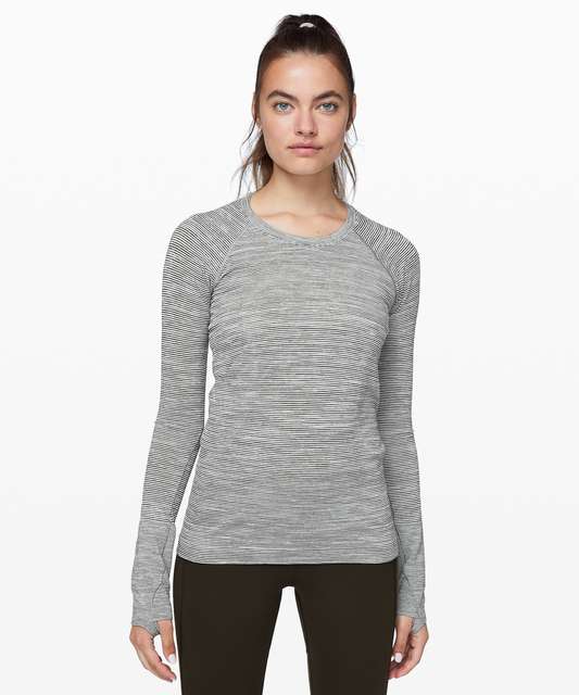 Lululemon Speed Long Sleeve - Heathered Beaming Blue - lulu fanatics