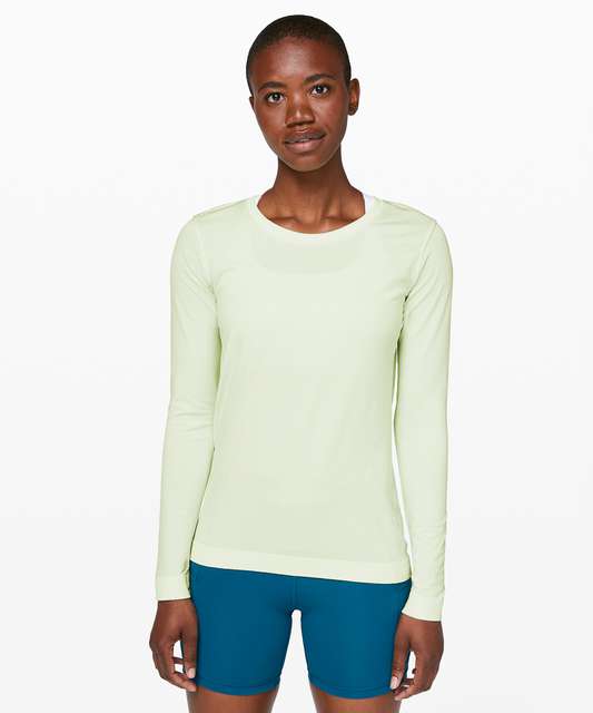 Lululemon Swiftly Tech Long Sleeve Crew - Heathered Tender Violet ...