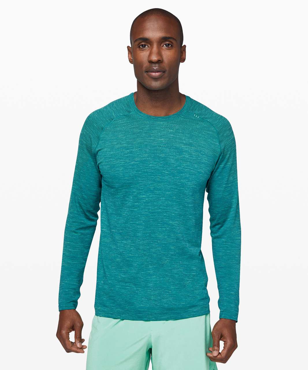 Lululemon Metal Vent Tech Long Sleeve - Tropix Green / Shark Teal