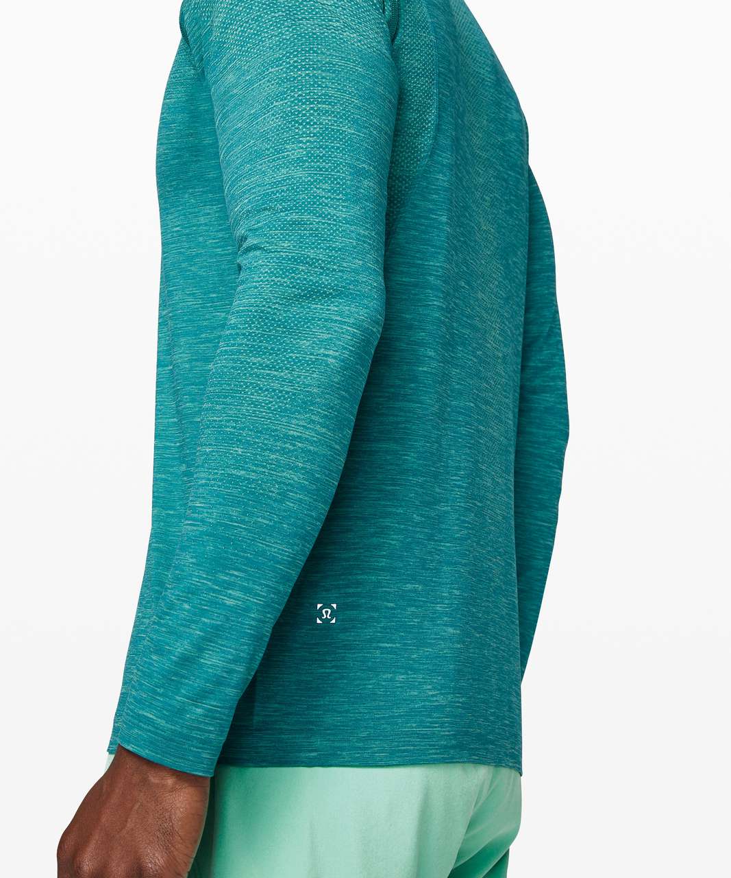 Lululemon Metal Vent Tech Long Sleeve - Tropix Green / Shark Teal