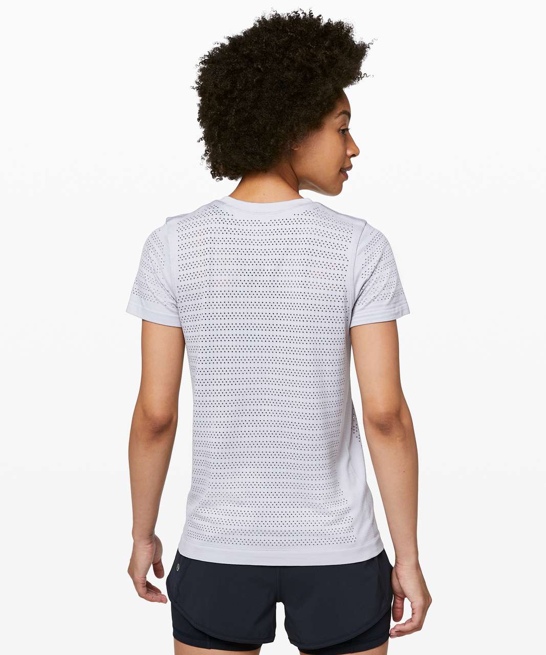 Lululemon Breeze By Short Sleeve *Squad - Silver Lilac / Silver