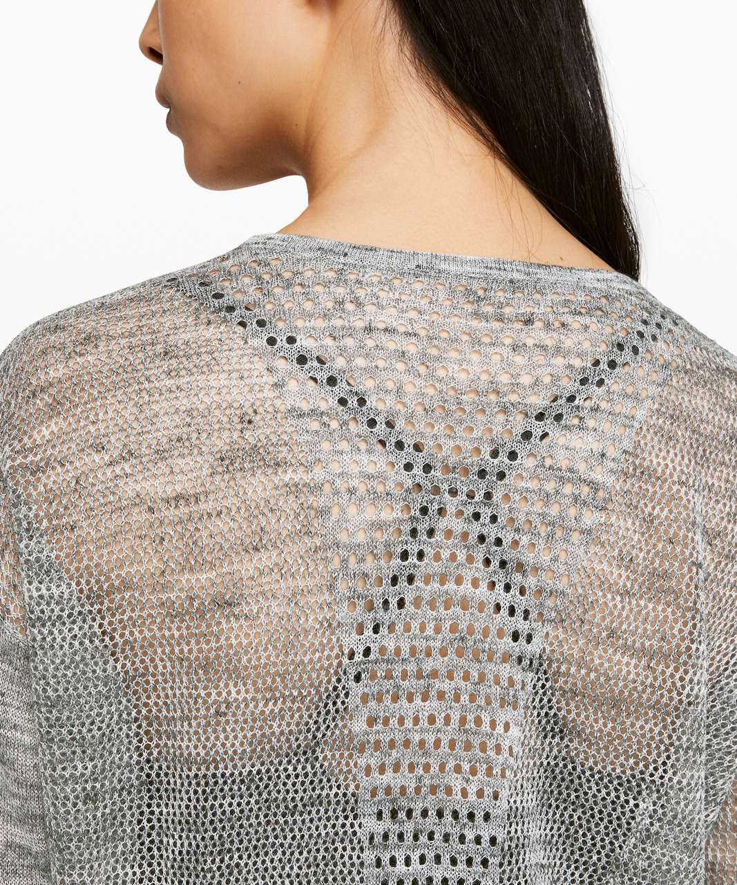 Lululemon Still Movement Sweater *Linen - Heathered Vapor / Melanite