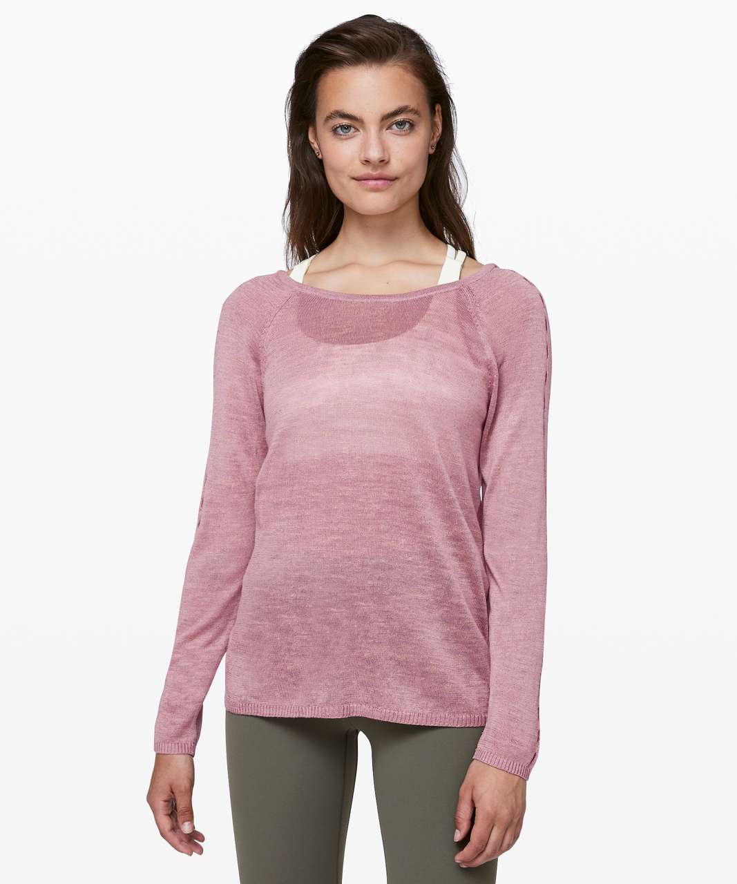 Lululemon Swiftly Tech Long Sleeve Crew - Vintage Mauve / Vintage Mauve -  lulu fanatics