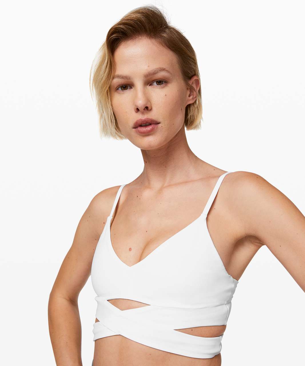 Now & Renn White Sports Bra – BODYRENN