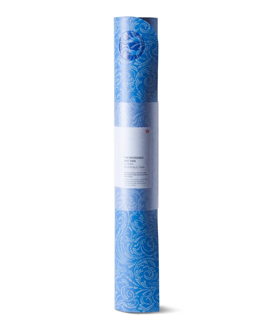 Lululemon The Reversible Mat 3mm - Maxi Foli Manifesto Pipe Dream Blue Caspian Blue / Hero Blue