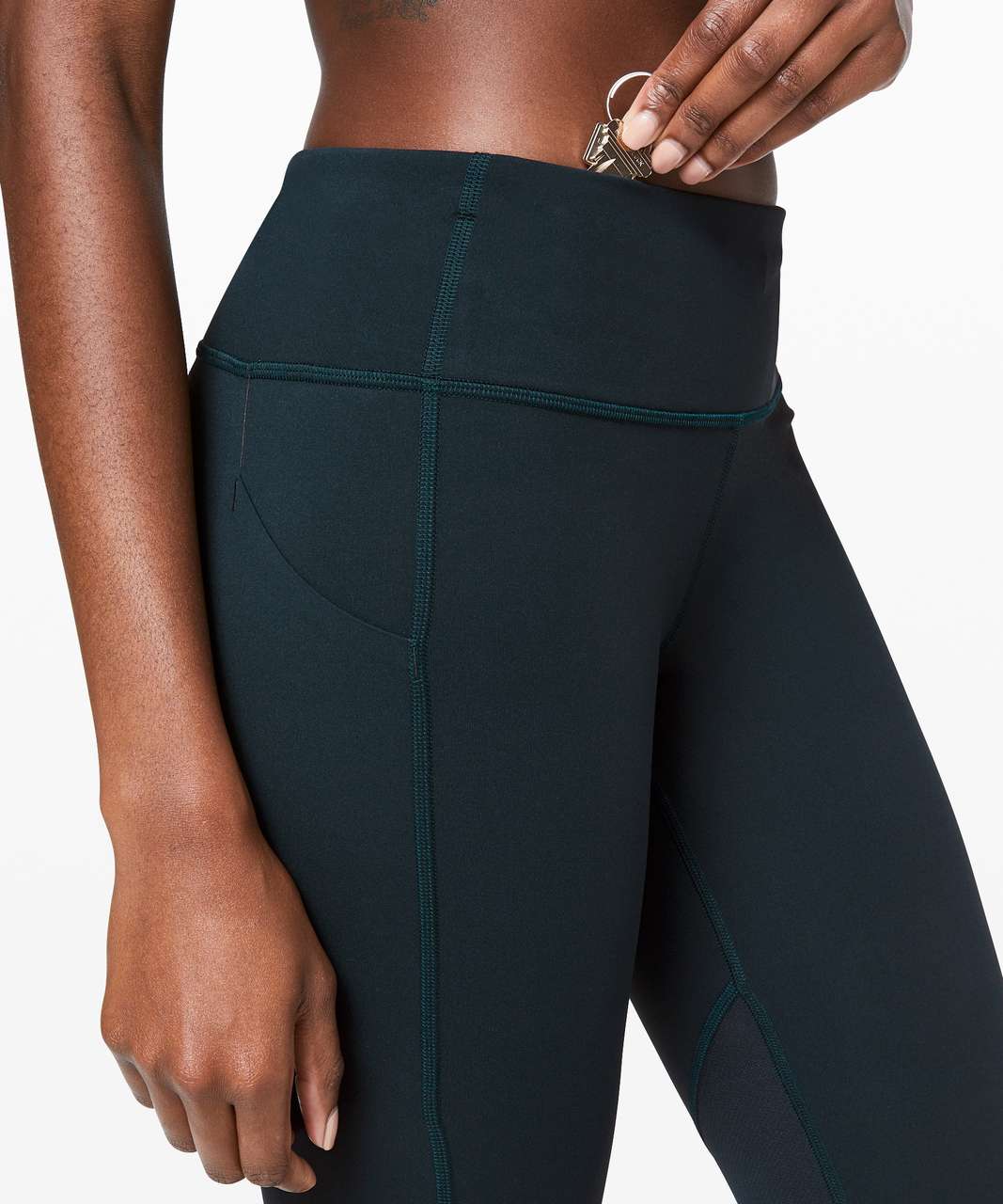 Lululemon Pace Rival Crop *22 - Nocturnal Teal - lulu fanatics