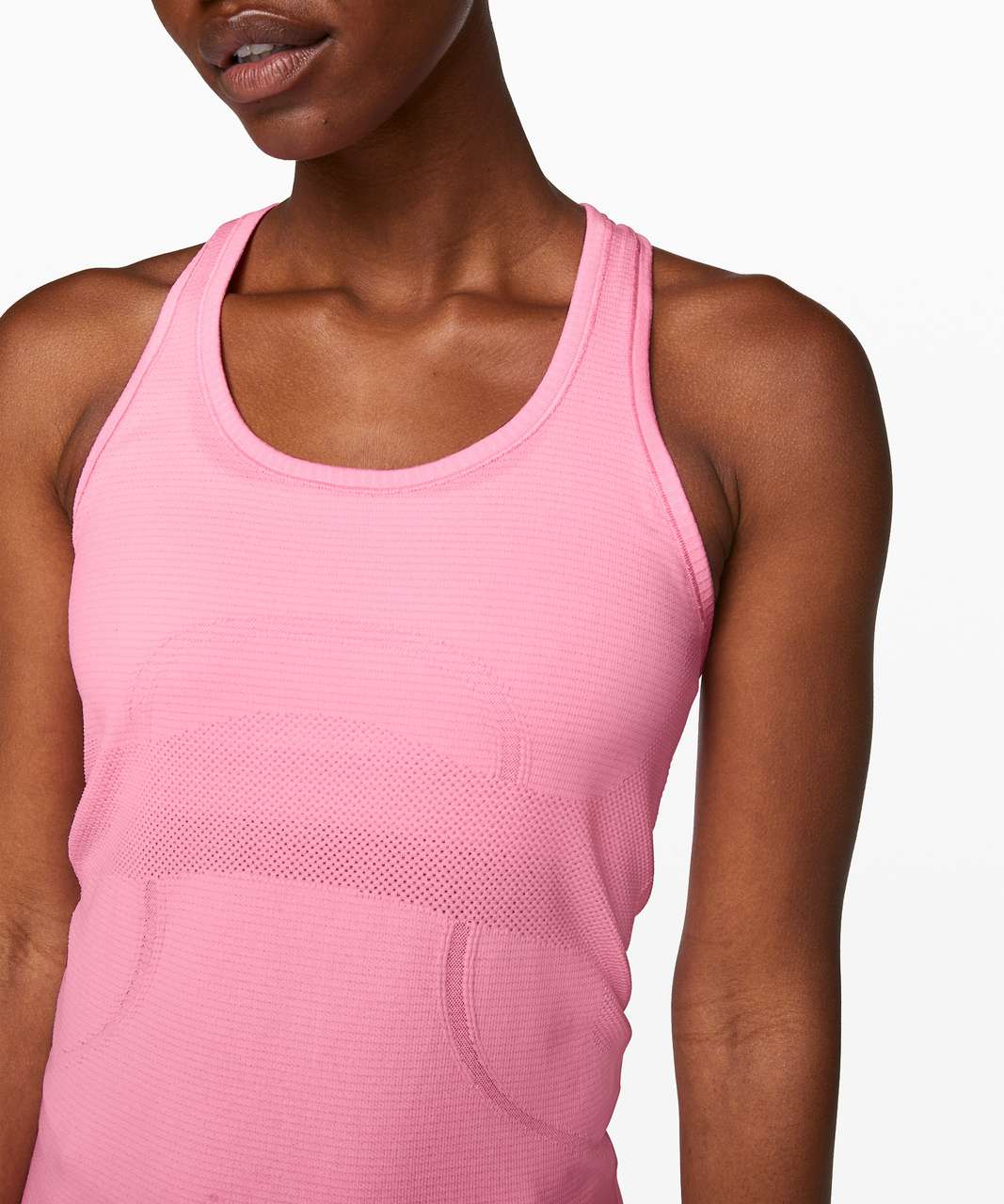 Lululemon Swiftly Tech Racerback - Pink Shell / White