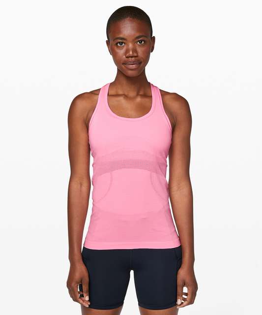 Lululemon Swiftly Tech Racerback - Black / Sapphire Blue - lulu fanatics