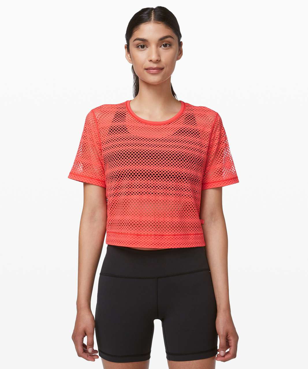 Lululemon Sweat Your Heart Out Short Sleeve - Hot Sunset