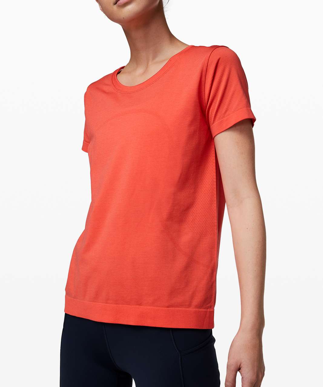 Lululemon Swiftly Tech Short Sleeve (Breeze) *Relaxed Fit - Hot Sunset / Hot Sunset