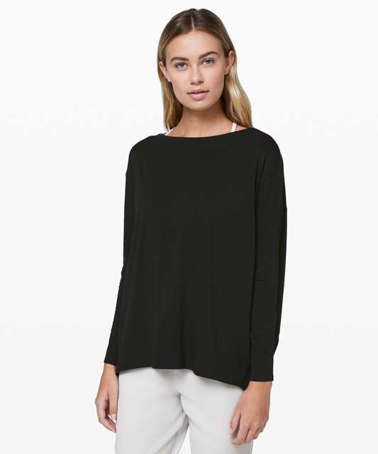 Lululemon Back in Action Long Sleeve *Rulu - White - lulu fanatics