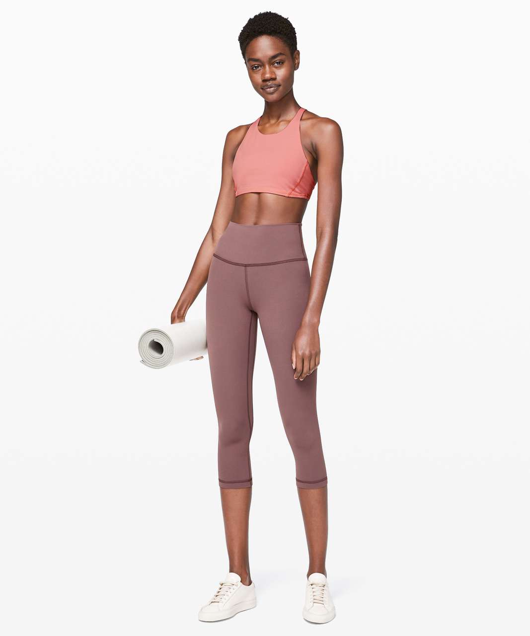 Lululemon Free To Be Bra *High Neck - Quicksand / Pink Glow - lulu fanatics