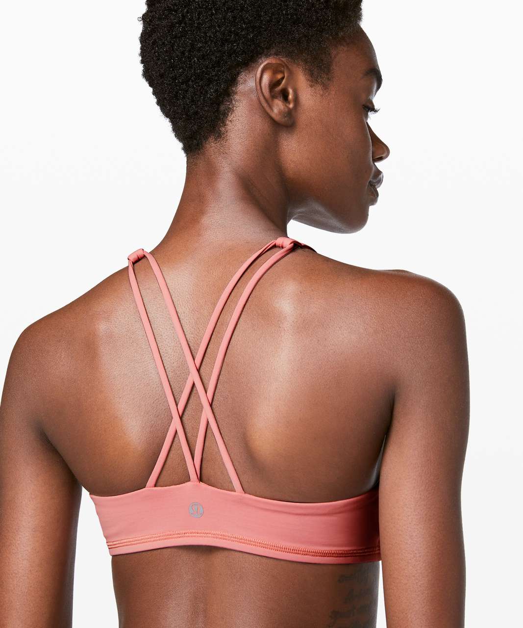 Lululemon Free To Be Bra *High Neck - Peach Pink - lulu fanatics