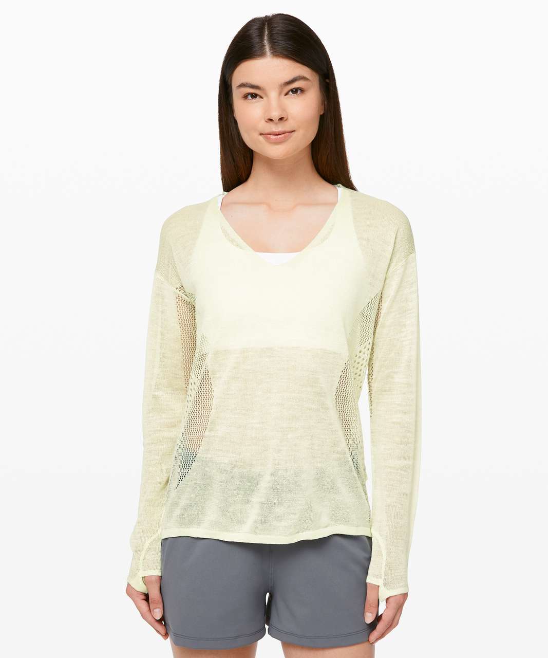 Lululemon Still Movement Sweater *Linen - Elixir