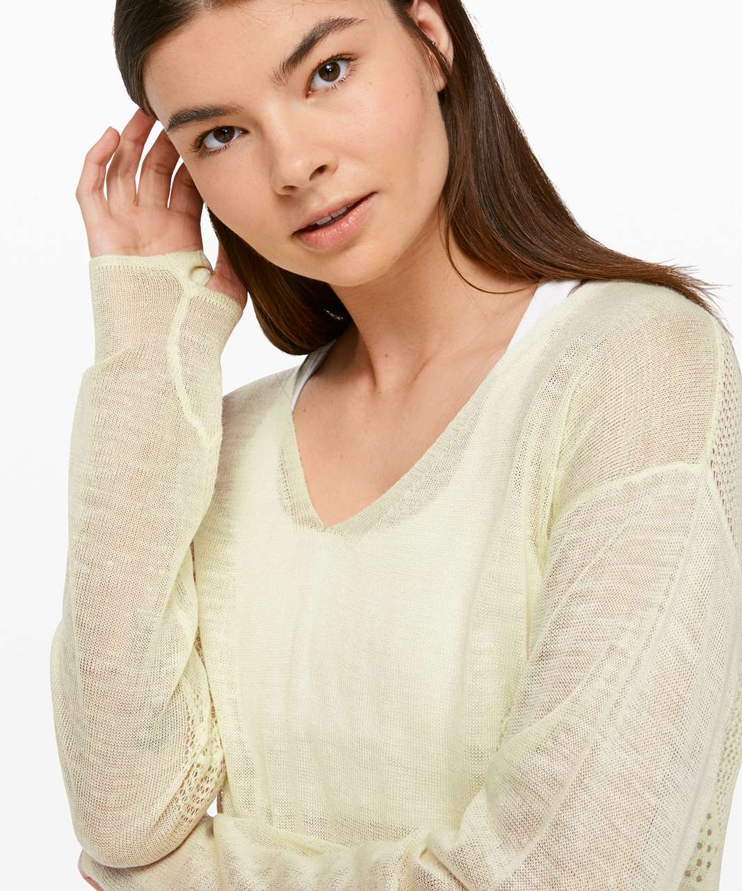 Lululemon Still Movement Sweater *Linen - Elixir