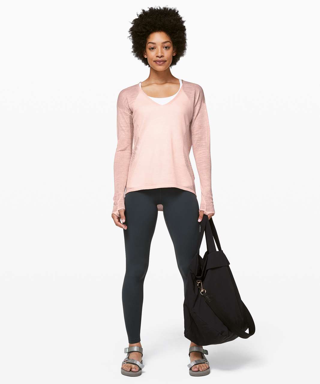 Lululemon Still Movement Sweater *Linen - Butter Pink