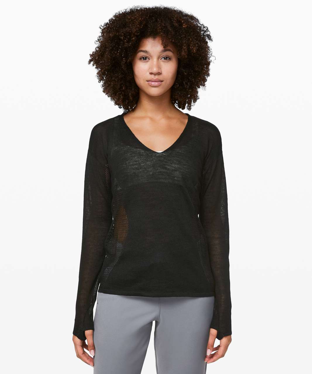 Lululemon Still Movement Sweater *Linen - Black