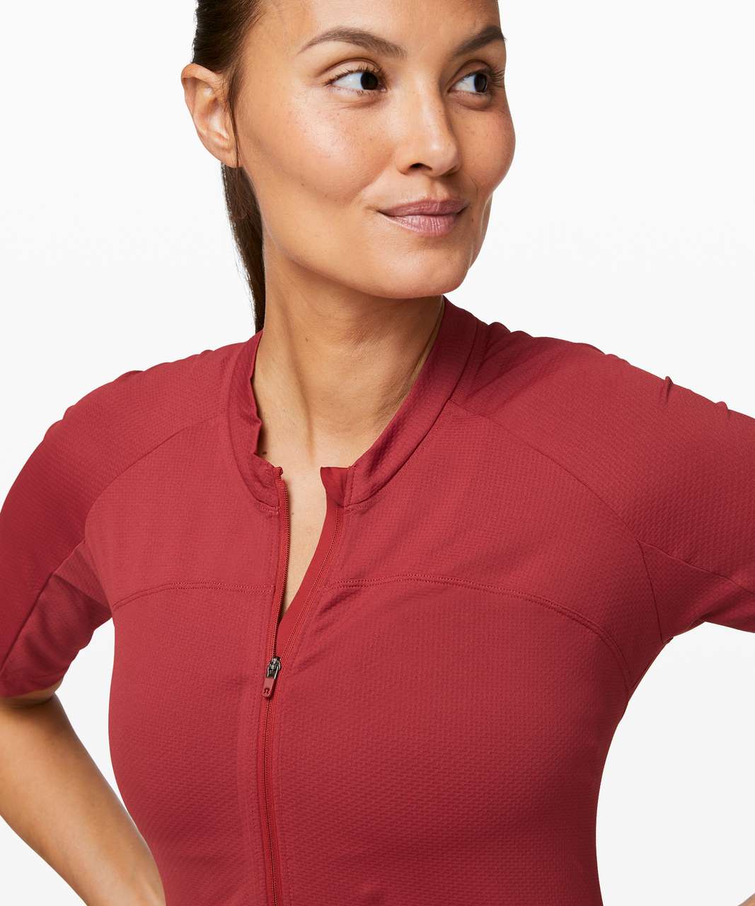 Lululemon City To Summit Cycling Jersey - Cayenne