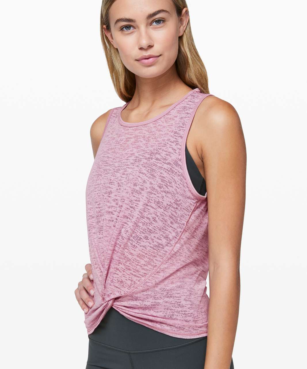 Lululemon Rare Twist Back Tank Pink Size 6 - $39 (22% Off Retail