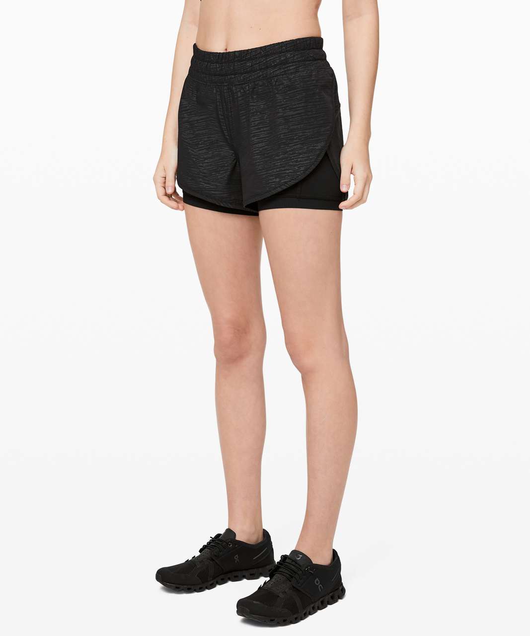 Lululemon Bootcamp Ready Short 3.5" - Stride Emboss Black