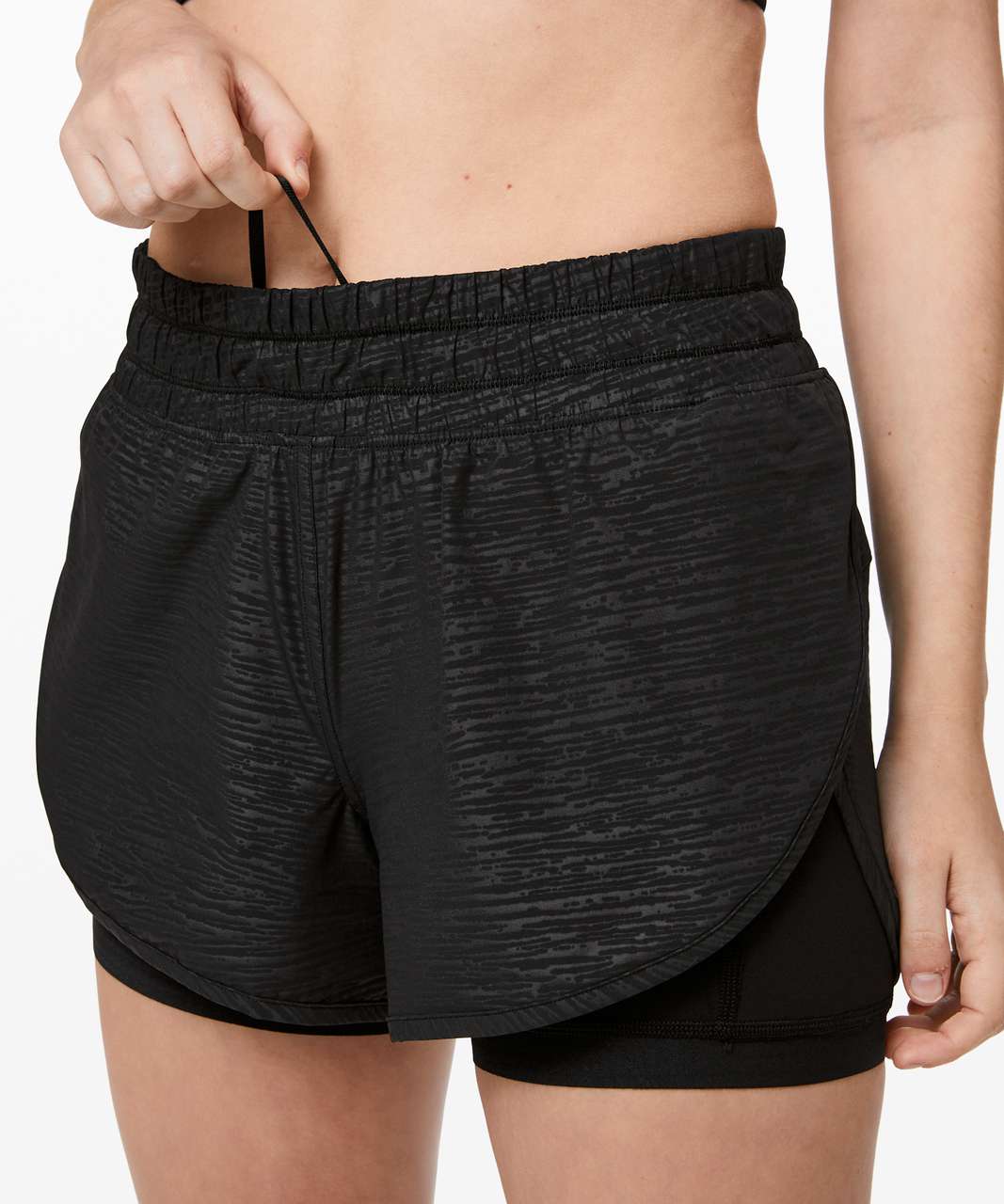 Lululemon Bootcamp Ready Short 3.5" - Stride Emboss Black